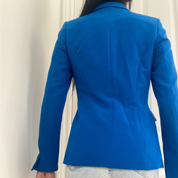 BLUE FITTED BLAZER - Picture 3 of 6